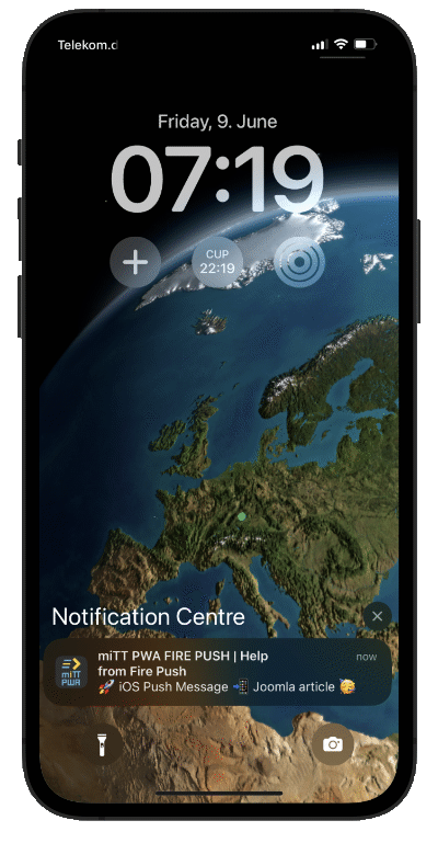 iOS Push Notification iPhone App - PWA iOS Push Notification iPhone App - PWA